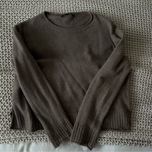 Jenni Kayne Everyday Taupe Crew Neck Sweater